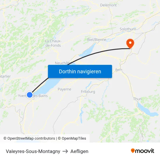 Valeyres-Sous-Montagny to Aefligen map