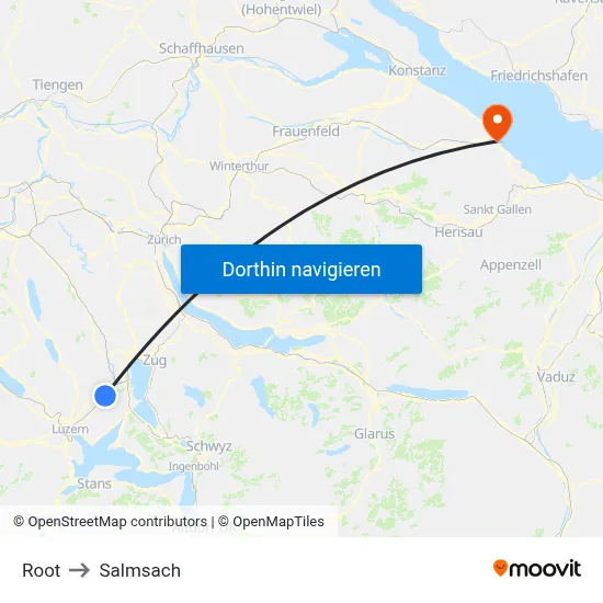 Root to Salmsach map