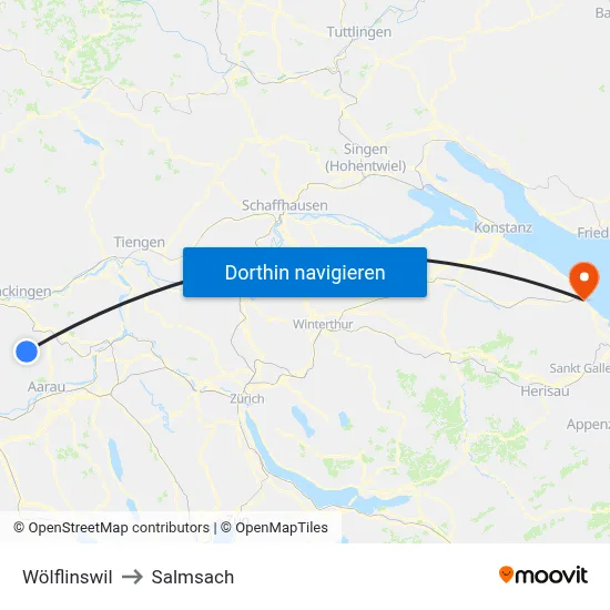 Wölflinswil to Salmsach map