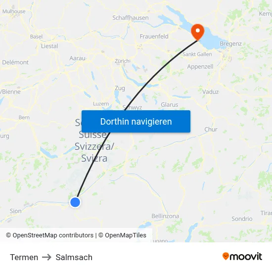 Termen to Salmsach map