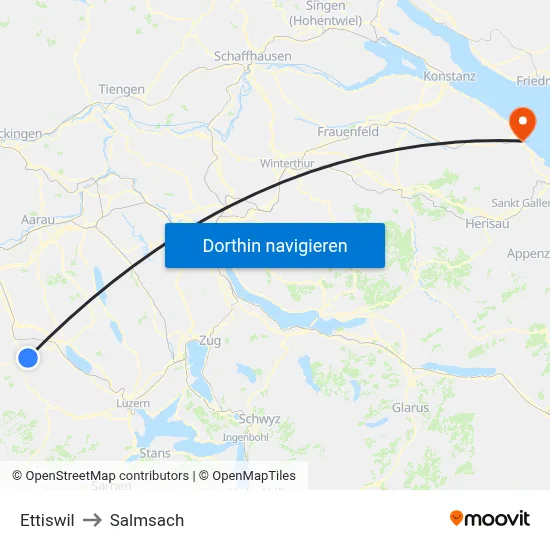 Ettiswil to Salmsach map