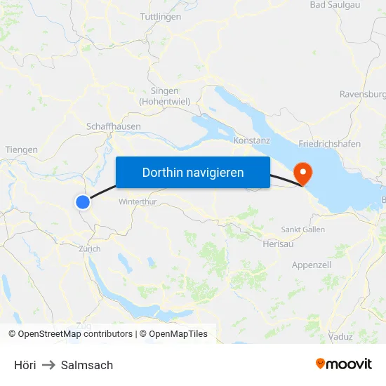 Höri to Salmsach map