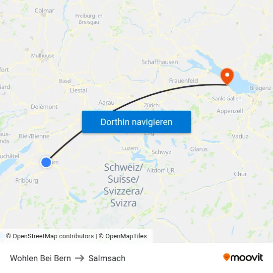 Wohlen Bei Bern to Salmsach map