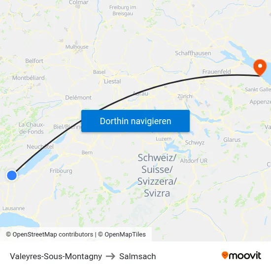 Valeyres-Sous-Montagny to Salmsach map