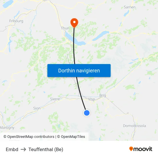 Embd to Teuffenthal (Be) map