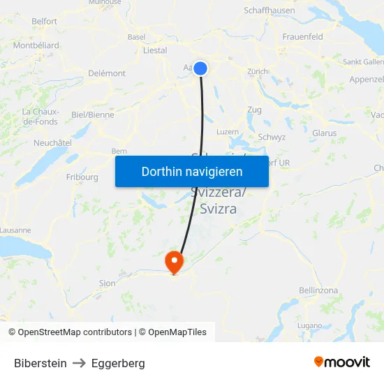 Biberstein to Eggerberg map