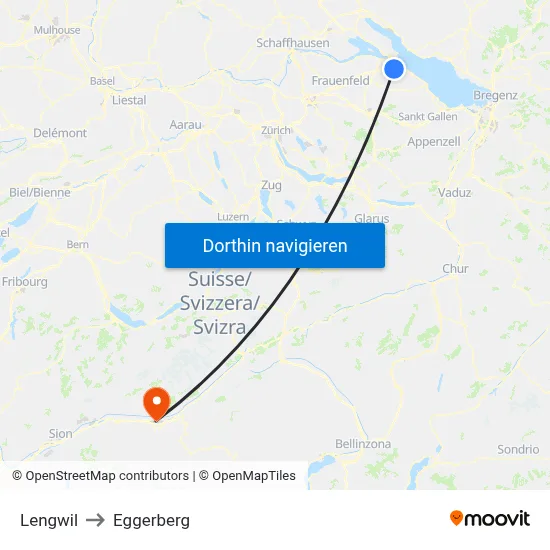 Lengwil to Eggerberg map
