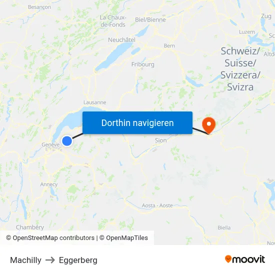 Machilly to Eggerberg map