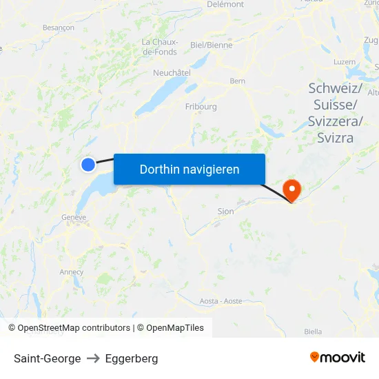 Saint-George to Eggerberg map