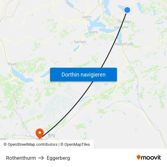Rothenthurm to Eggerberg map