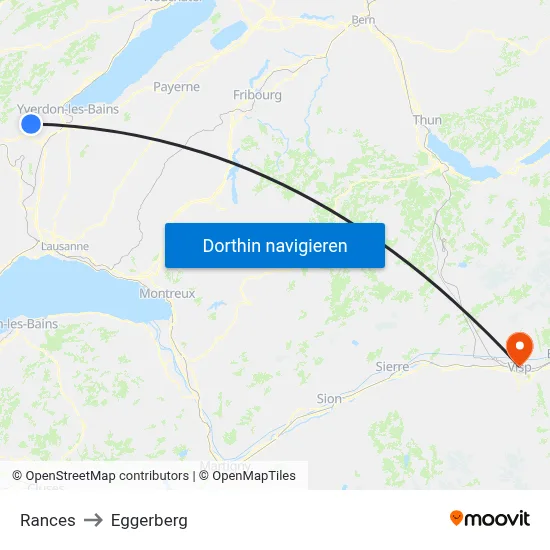Rances to Eggerberg map