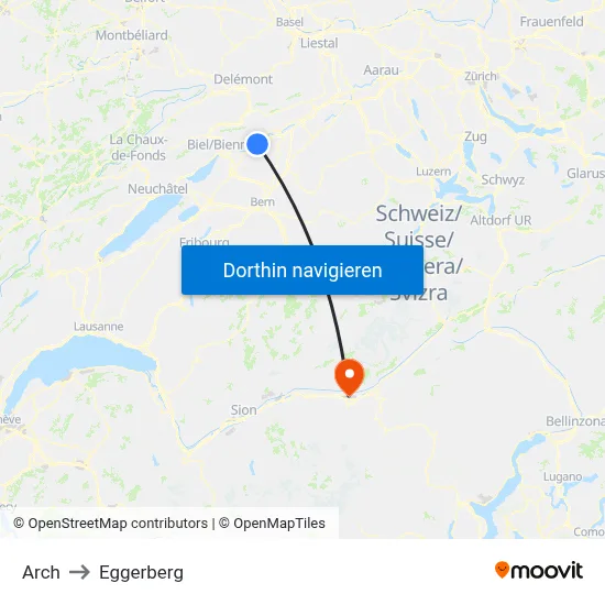 Arch to Eggerberg map