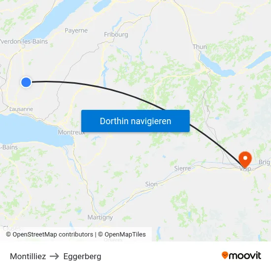 Montilliez to Eggerberg map