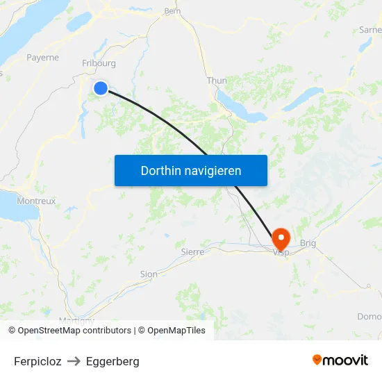 Ferpicloz to Eggerberg map