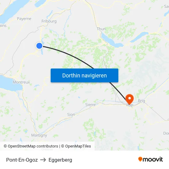 Pont-En-Ogoz to Eggerberg map