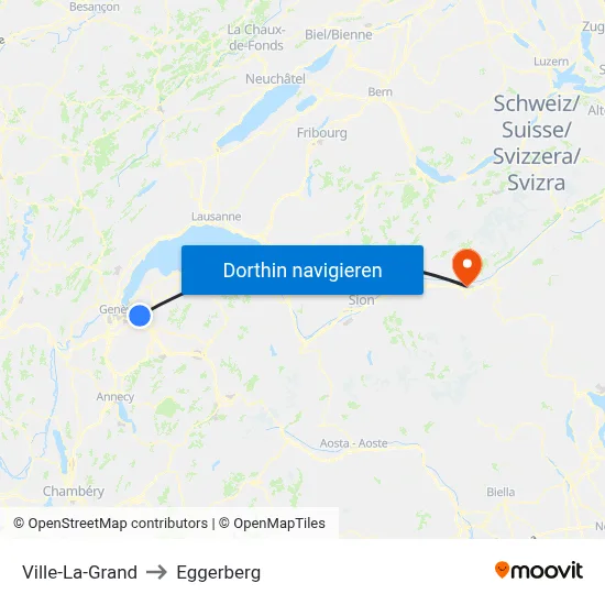 Ville-La-Grand to Eggerberg map