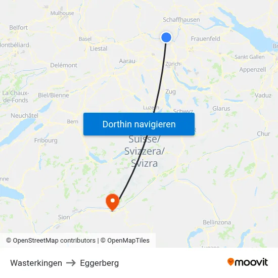 Wasterkingen to Eggerberg map
