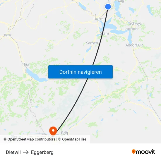 Dietwil to Eggerberg map