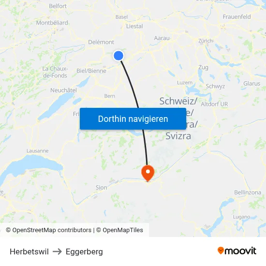 Herbetswil to Eggerberg map
