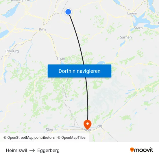 Heimiswil to Eggerberg map