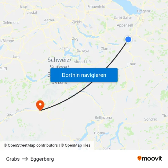 Grabs to Eggerberg map