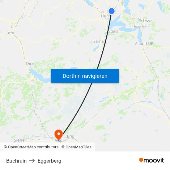 Buchrain to Eggerberg map