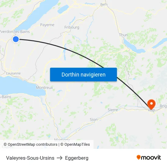 Valeyres-Sous-Ursins to Eggerberg map