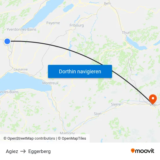 Agiez to Eggerberg map