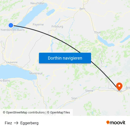 Fiez to Eggerberg map