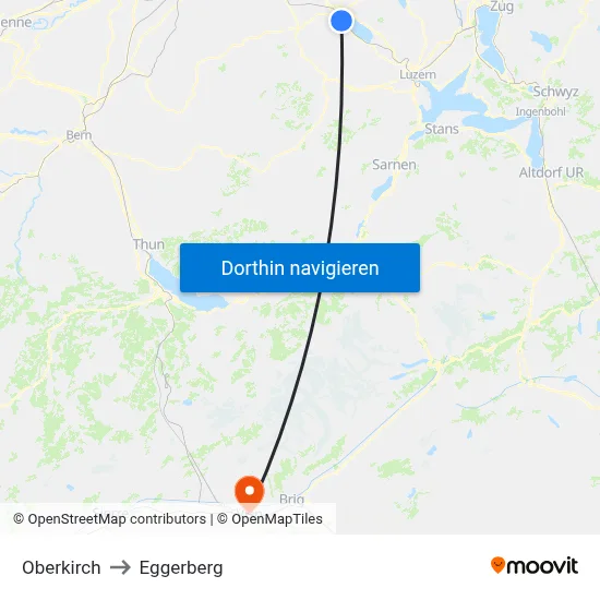 Oberkirch to Eggerberg map