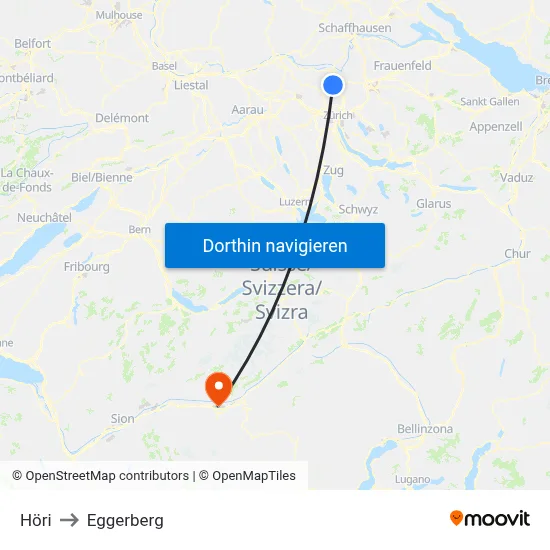 Höri to Eggerberg map