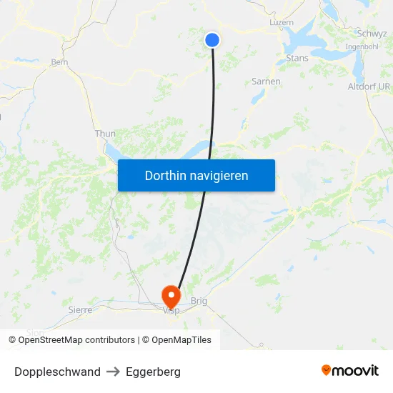 Doppleschwand to Eggerberg map