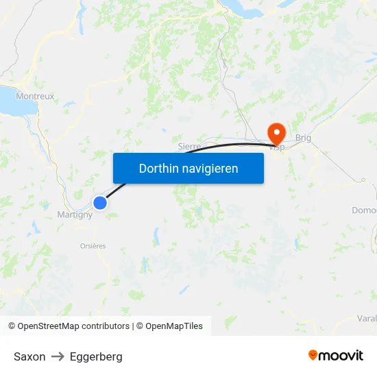 Saxon to Eggerberg map