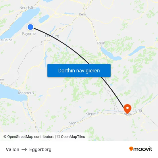 Vallon to Eggerberg map