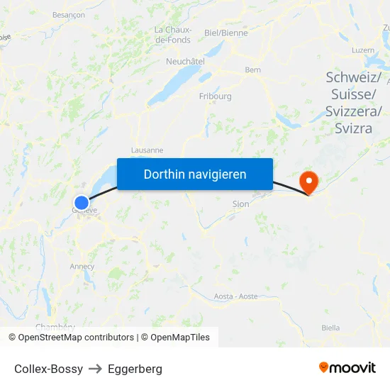 Collex-Bossy to Eggerberg map