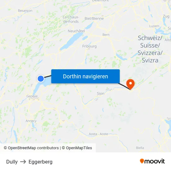 Dully to Eggerberg map