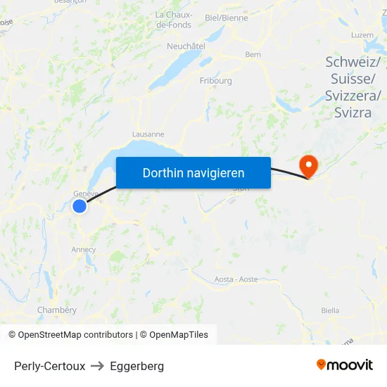 Perly-Certoux to Eggerberg map