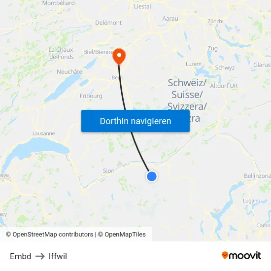 Embd to Iffwil map
