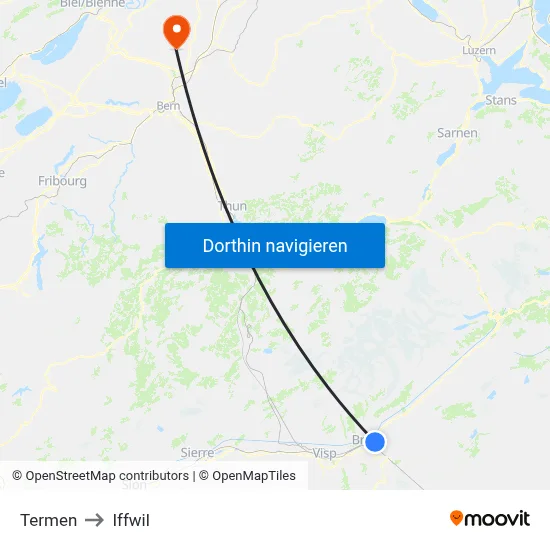 Termen to Iffwil map
