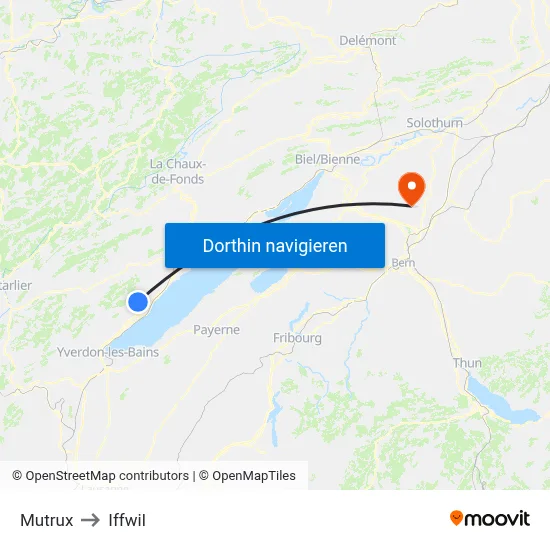 Mutrux to Iffwil map