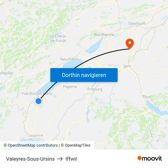 Valeyres-Sous-Ursins to Iffwil map