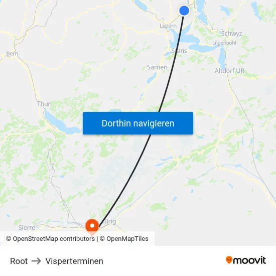 Root to Visperterminen map