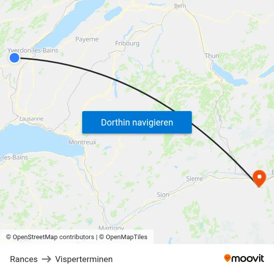 Rances to Visperterminen map