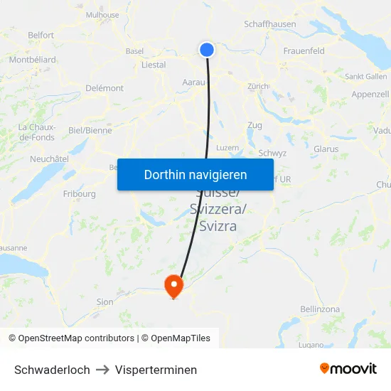 Schwaderloch to Visperterminen map