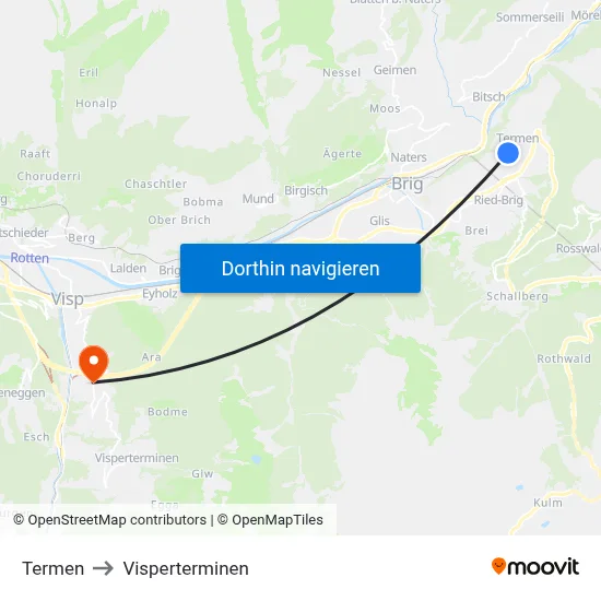 Termen to Visperterminen map