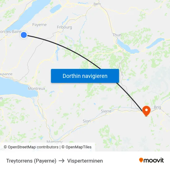 Treytorrens (Payerne) to Visperterminen map