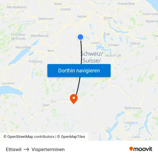 Ettiswil to Visperterminen map