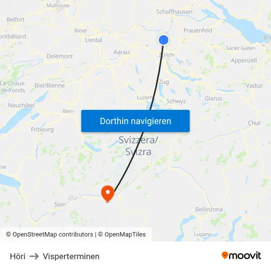 Höri to Visperterminen map