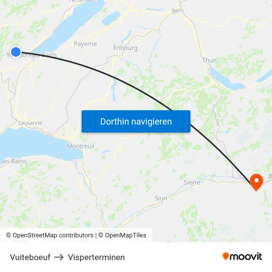 Vuiteboeuf to Visperterminen map