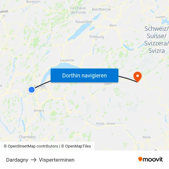 Dardagny to Visperterminen map